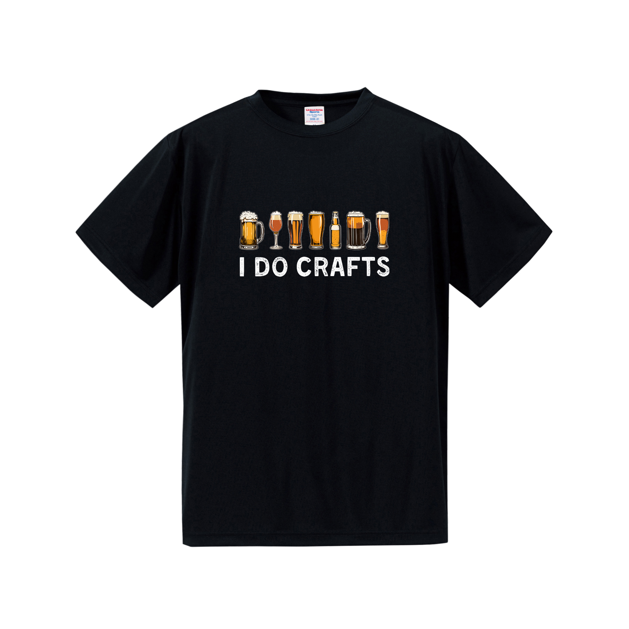「 I DO CRAFTS」誕生日プレゼントにも最適!居酒屋・飲み会で話題の面白ドライシルキータッチTシャツ|日本酒・ビール・焼酎・ウイスキー好きにおすすめ